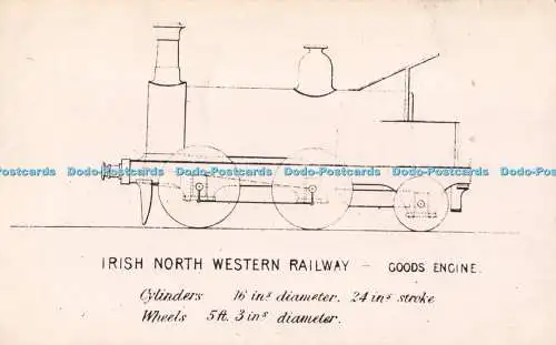 R555263 Irish North Western Railway Güterlok F Moores Eisenbahn Fotos Lo