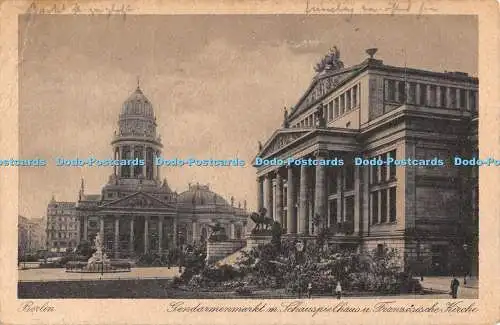 R553208 Berlin Gendarmenmarkt m Schauspielhaus u Franzosesche Kirche I W B Serie