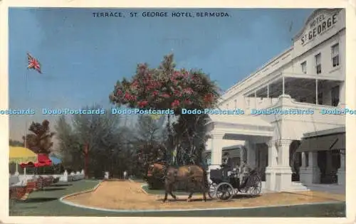 R555275 Terrace St George Hotel Bermuda Horse Robertsons Drug Store