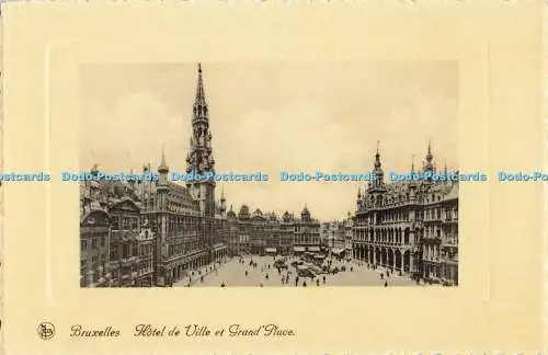 R556805 Nels Bruxelles Hotel de Ville et Grand Place Brussel Stadhuis en Groote