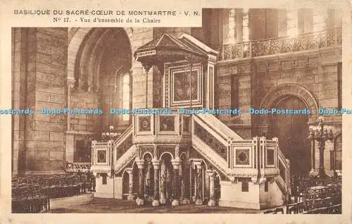 R555335 Basilique du Sacre Coeur de Montmartre V N No 17 Vue densemble de la Cha