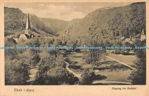 R553379 Thale i Harz Eingang ins Bodetal Verkaufsstelle