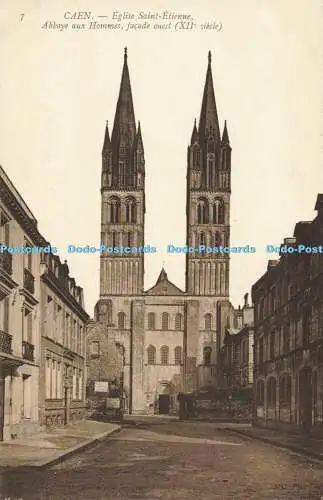 R557034 Caen Eglise Saint Etienne Abbaye aux Hommes Fassade Ouest XII Siecle ND P