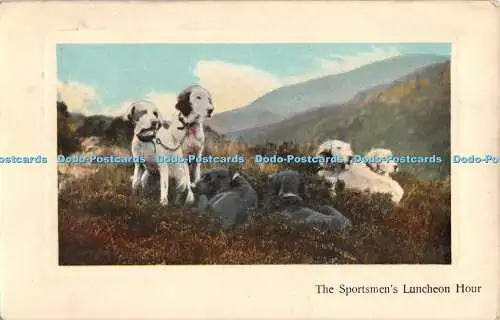 R553498 The Sportsmen Luncheon Hour E T W Dennis 1909