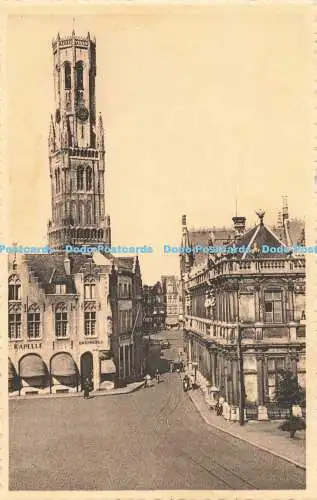 R557058 Brügge Place du Bourg et Beffroi Nels Librairie Boekhandel L De Reyghere