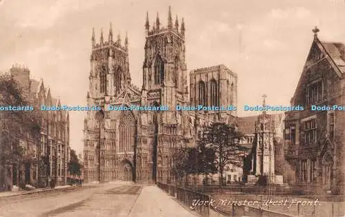 R553522 York Minster West Front F Frith No 58685 1933