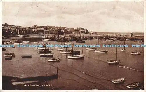 R553528 St Ives The Harbour Valentine Photo Brown