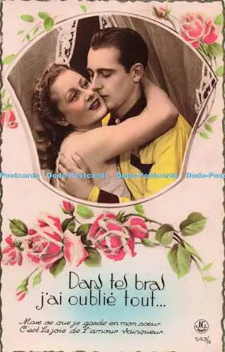 R557087 Dans tes bh jai oublie tout J G Paris