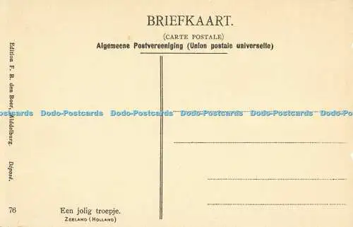 R557155 Zeeland Holland Een jolig tropeje F B den Boer