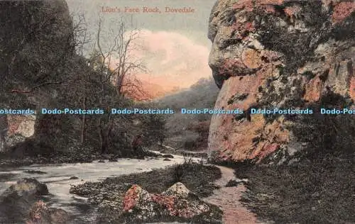 R555732 Dovedale Lion Face Rock W H S und S Derwent Serie