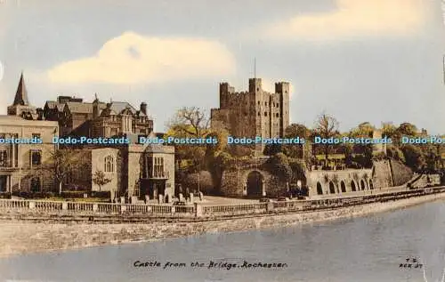 R553715 Rochester Castle from the Bridge F Frith 1963