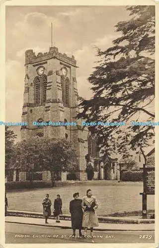 R557270 Colwyn Bay Parish Church of St Paul R A The Seal of Artistic RA Series