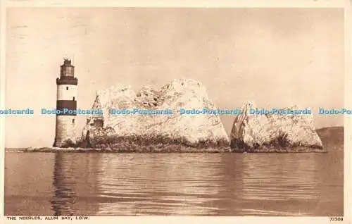 R555855 I o W Alum Bay The Needles Photochrom 1952