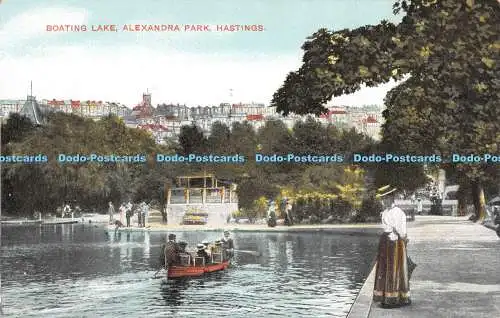 R553799 Hastings Alexandra Park Boating Lake G D und D Star Serie