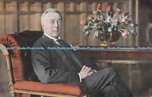 R553839 Rt Hon J Chamberlain H J Whitlock Valentines Serie