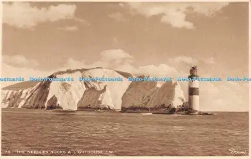 R553858 I W The Needles Rocks and Lighthouse J Arthur Dixon