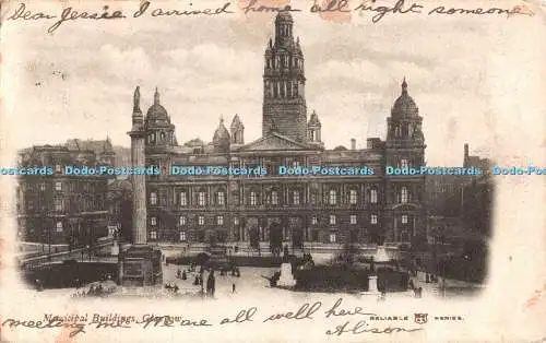 R555934 Glasgow Municipal Buildings W R and S Reliable Series 1903