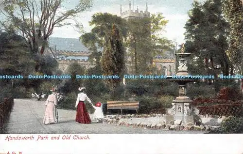 R553880 Handsworth Park and Old Church J G 1904