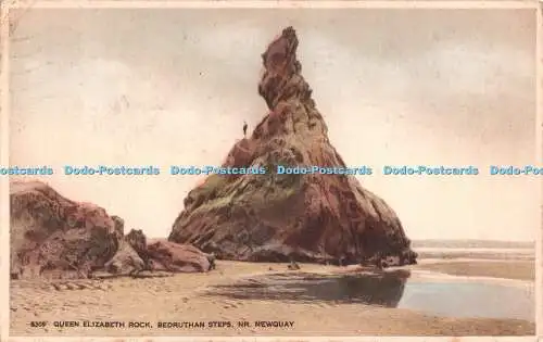 R555950 Bedruthan Steps Nr Newquay Queen Elizabeth Rock J Salmon Gravure Style 1