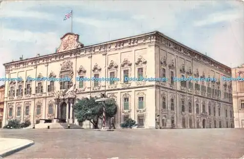 R555983 Malta Auberge de Castle Valletta Alfred Galea Zammit 1958