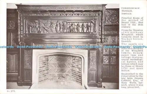 R555985 Ipswich Christchurch Mansion Paneled Room of the Period of Henry VIII N