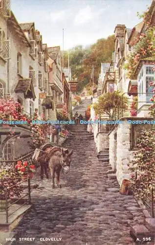 R557523 Clovelly High Street Valentine Art Farbe Brian Gerald