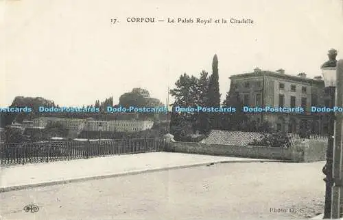 R556071 Corfou Le Palais Royal et la Citadelle E Le Deley G S