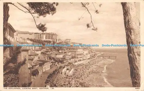 R554030 Esplanade Looking East Ventnor I W 4463 Nigh 1949