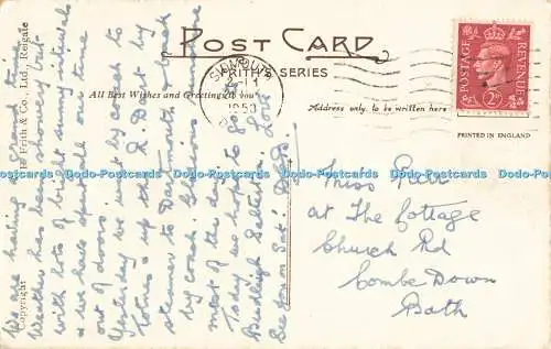 R557608 Ladram Bay Natural Arch As It Was F Frith Multi View 1953