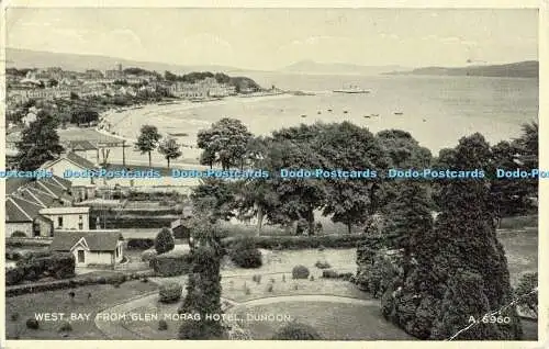 R556139 Dunoon West Bay From Glen Morag Hotel Valentine Silveresque 3039 V Style