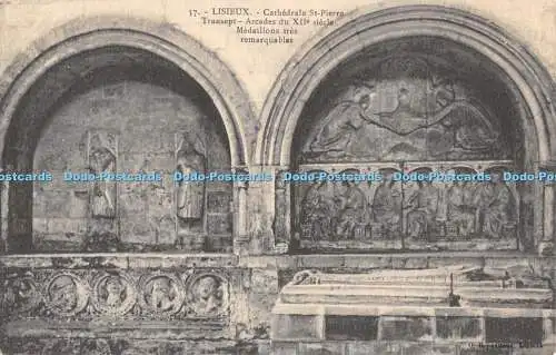 R554134 57 Lisieux Cathedrale St Pierre Transept Arcades du XIIe siecle Medaillo