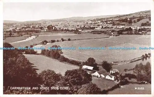 R554150 Carmarthen and Horse Shoe Bend W2035 Photo Brown Valentines