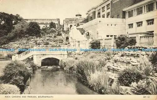 R556225 Bournemouth Rock Gardens and Pavilion Jarrold 1956