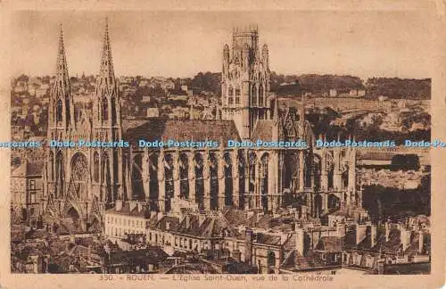 R554177 350 Rouen LEglise Saint Ouen vue de la Cathedrale La Cigogne