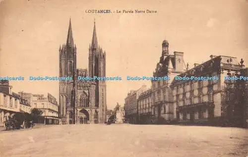 R554180 Coutances Le Parvis Notre Dame Phot Imprimerie Notre Dame