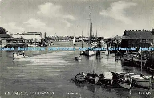 R556236 Littlehampton The Harbour Valentine Silveresque 1958