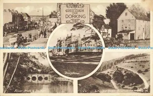 R556237 Grüße von Dorking The Old Mill F Frith Multi View 1954