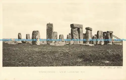 R556242 Stonehenge View Looking N E H M Office of Works Rembrandt Intaglio Print