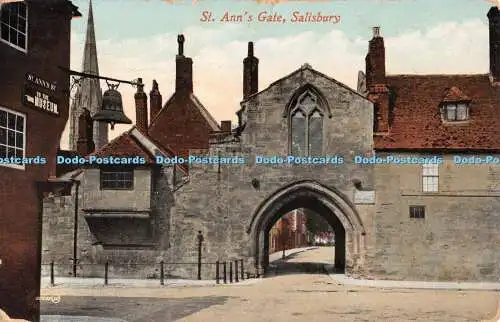 R554226 St Anns Gate Salisbury Valentines Serie 1911