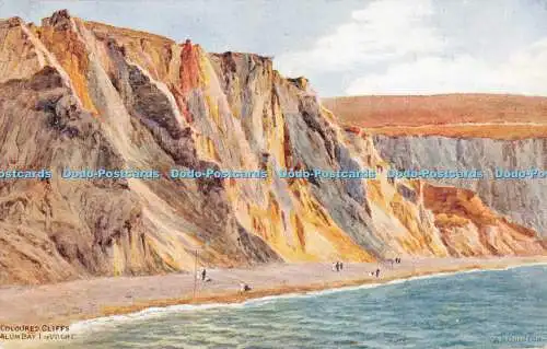 R554240 Coloured Cliffs Alum Bay I of Wight A R Quinton Salmon