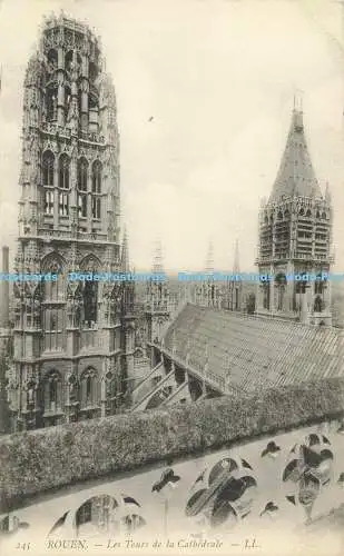 R557805 Rouen Les Tours de la Cathedrale LL 245