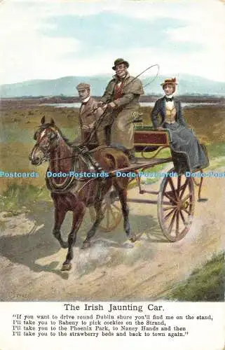 R557824 Th Irish Jaunting Car Postcard