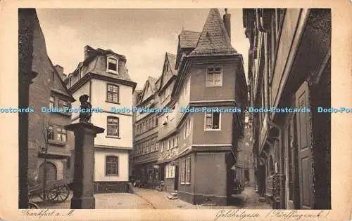 R554286 Frankfurt a M Goldhutgasse Funstingereck Jacobs Kunstanstalt Original Ku