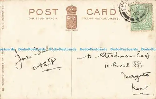 R556343 Chelmsford St Mary Church B and D Kromo Series No T 21937 1908