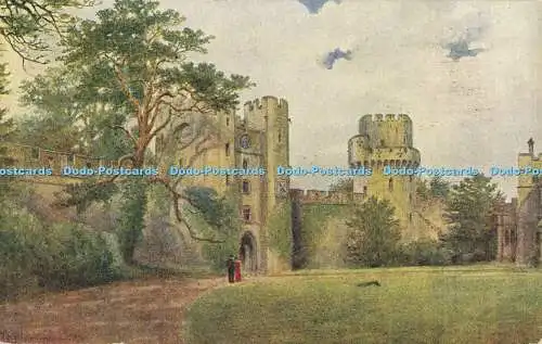 R556360 Warwick Castle Uhr und Caesar Tower J Salmon W W Quatremain