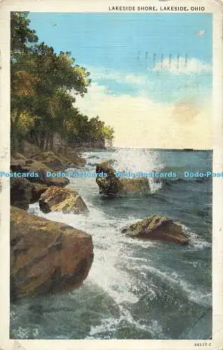 R557870 Ohio Lakeside Shore Lakeside Curt Teich