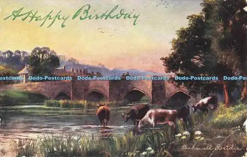 R556385 Bakewell Bridge Picturesque Derbyshire Tuck Oilette 7122