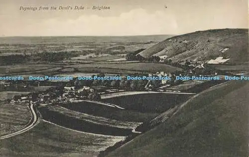 R556405 Brighton Poynings From the Devil Dyke