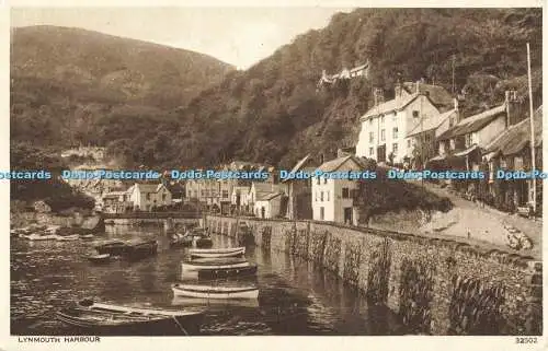 R556414 Lynmouth Hafen Fotochrom Postkarte