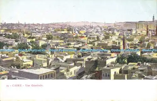 R559271 Caire Vue Generale Postkarte